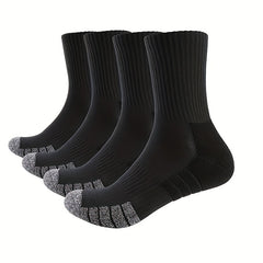 4 Pairs Cotton Socks for Mountaineering & Running