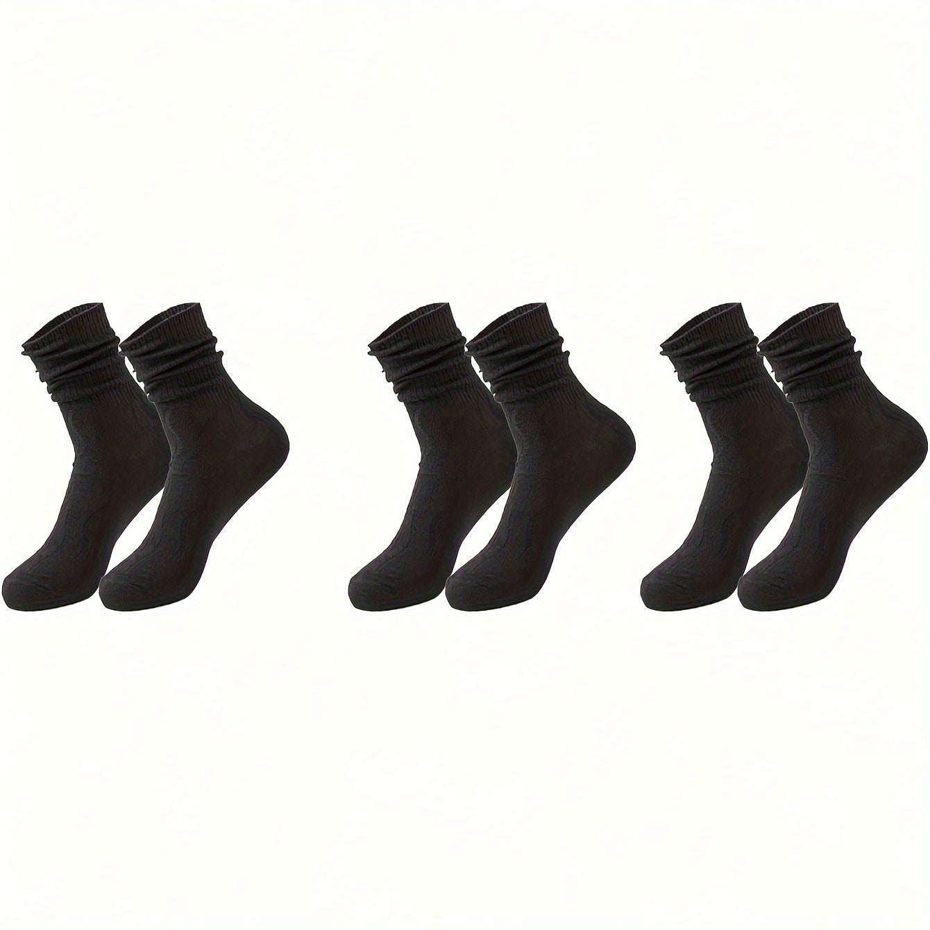 3 Pairs Diabetic Socks Non Binding Wide Top Moisture