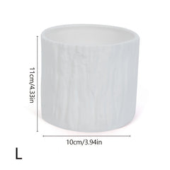 Creative Resin Flowerpot Container - Minimalist Design