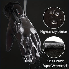 Windproof Waterproof Touch Screen Mittens for Winter Outdoor