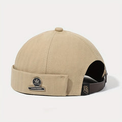 Maple Leaf Iron Label Beret Spring Autumn Hat Beanie