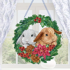 Rabbit Pattern Special Shape Diamond Painting Kit