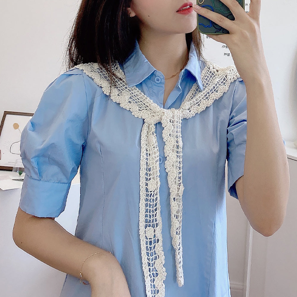 Solid Versatile Decorated Shawl Wrap For Women Fall Spring