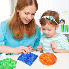4pcs Colorful PVC Gel Filled Mazes Sensory Toys for Kids
