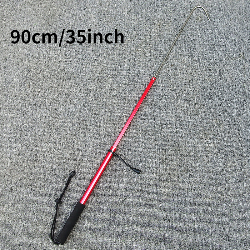 Portable Telescopic Fishing Grip with Rubber Handle Lightweight and Durable