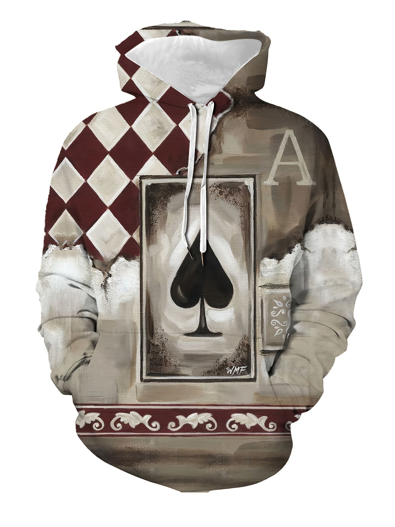 3D Print Hoodie Men's Casual Pullover Sweatshirt