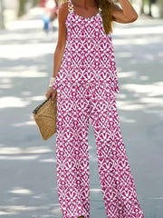 Square Neck Cami Top & Pants Two Piece Set