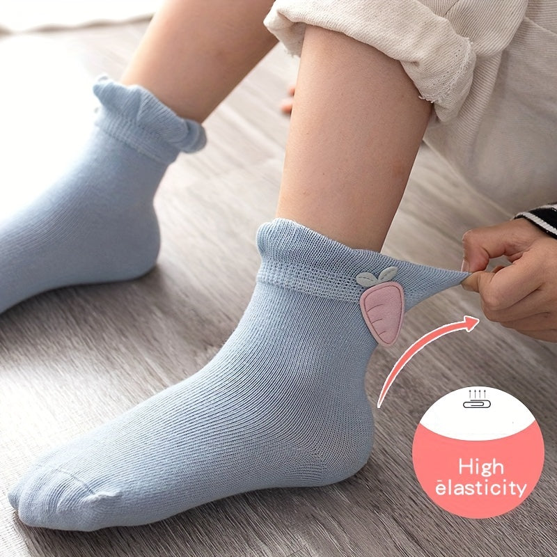 Girls Cartoon Animal Ankle Socks for Toddlers