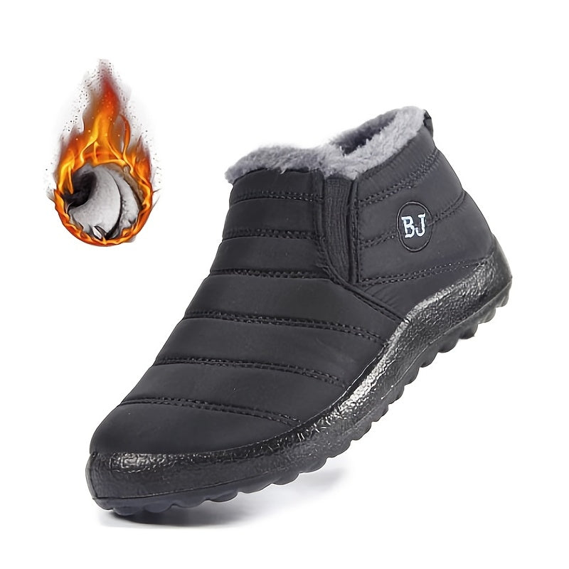 Women's Slip On Waterproof Fleece Boots