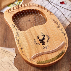 16 19 String Harp Lyre Small Portable Musical Instrument Easy To Learn