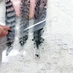 Feather Transparent Stamp Silicone Stamp Painting Tool Craft DIY Card Making