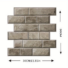 5pcs 3D Wall Sticker Marble Pattern PVC Self Adhesive Wall Paper 30x30cm