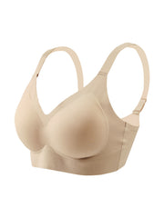 Solid Wireless Bra Comfy Full Coverage Women's Lingerie