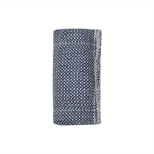 1pc Brown Fine Grid Billiards Wiping Rod Cloth