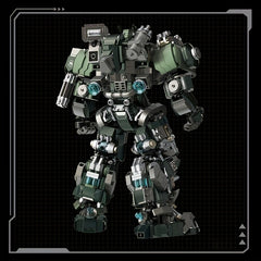 1403pcs Green Mecha Building Block Construction Toy Set