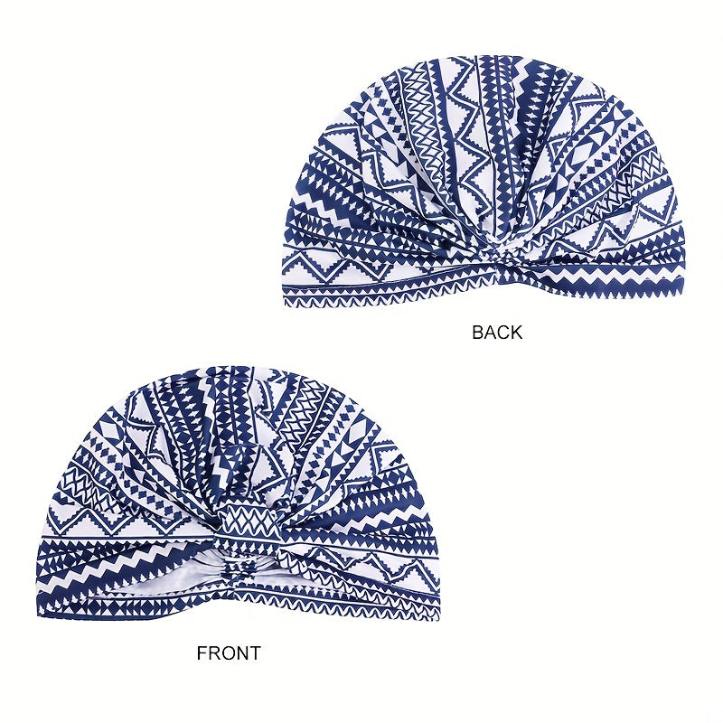Bowknot Boho Turban Cap Head Wrap Head Scarf Elastic Beanie Chemo
