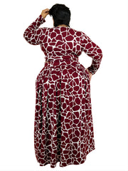 Women's Graphic Print Crop Top & Wide Leg Pants 2pcs Set