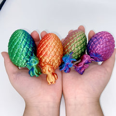 3D Printed Dragon Egg & Dragon Collectible Desktop Ornament