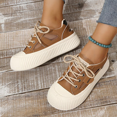 Versatile Summer Hollow Sandals Casual Thick Bottom Flat Shoes