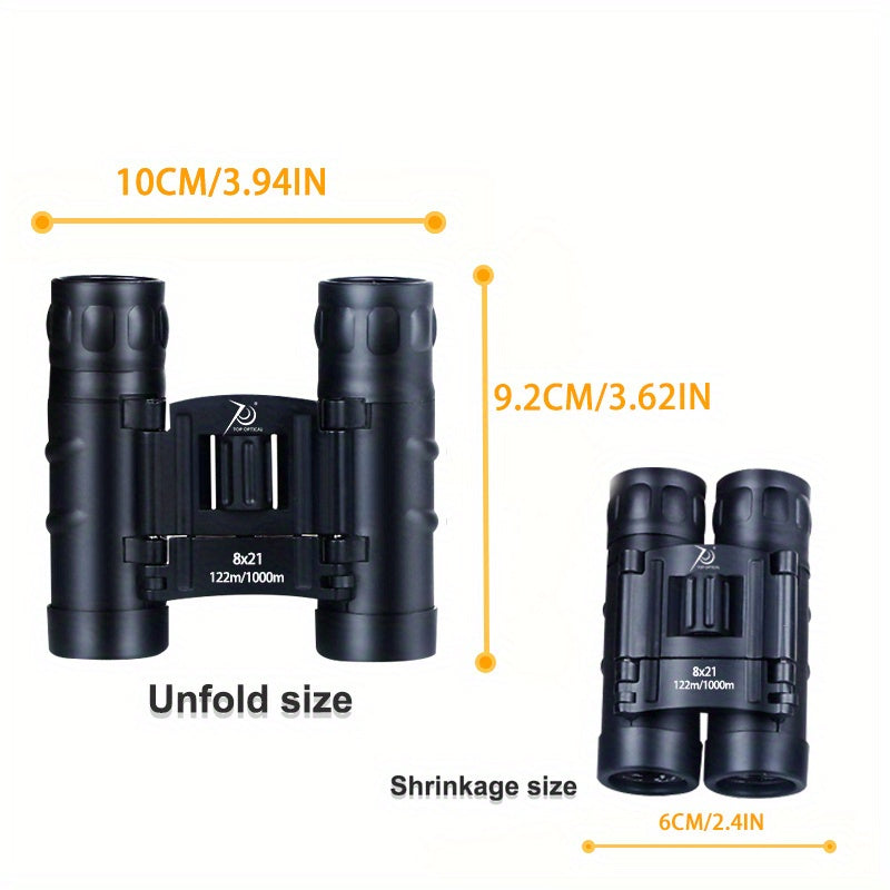 8x21 Portable Mini Binoculars Outdoor Bird Watching Telescope