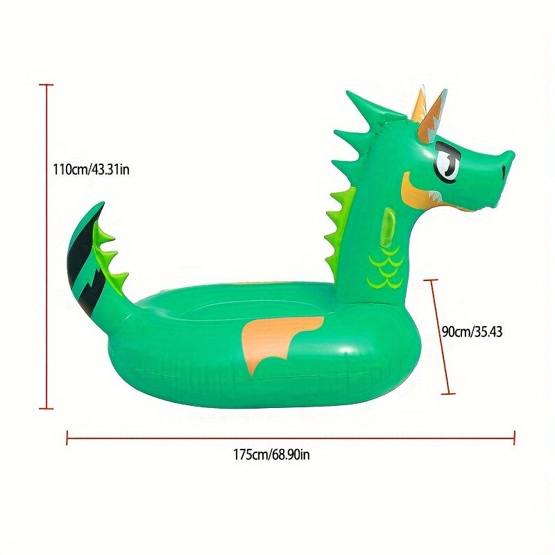 Dragon Shape Inflatable Float for Summer Swimming