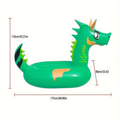 Dragon Shape Inflatable Float for Summer Swimming