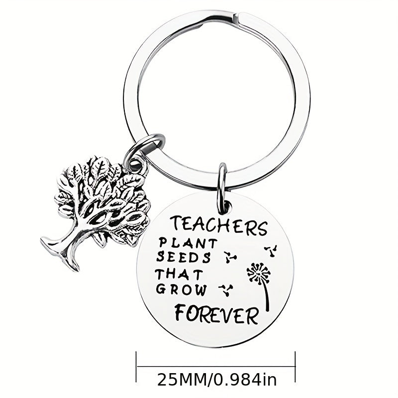 Teacher Keychain Thank You For Teacher Key Rings