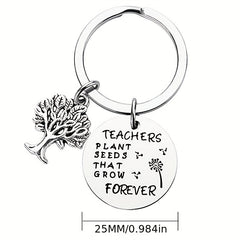 Teacher Keychain Thank You For Teacher Key Rings