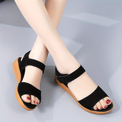 Women's Anti-slip Sports Sandals Hook & Loop Fastener Platform Beach Sandals