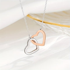 Hearts Necklace For Girls Jewelry With Card - Birthday Graduation Christmas