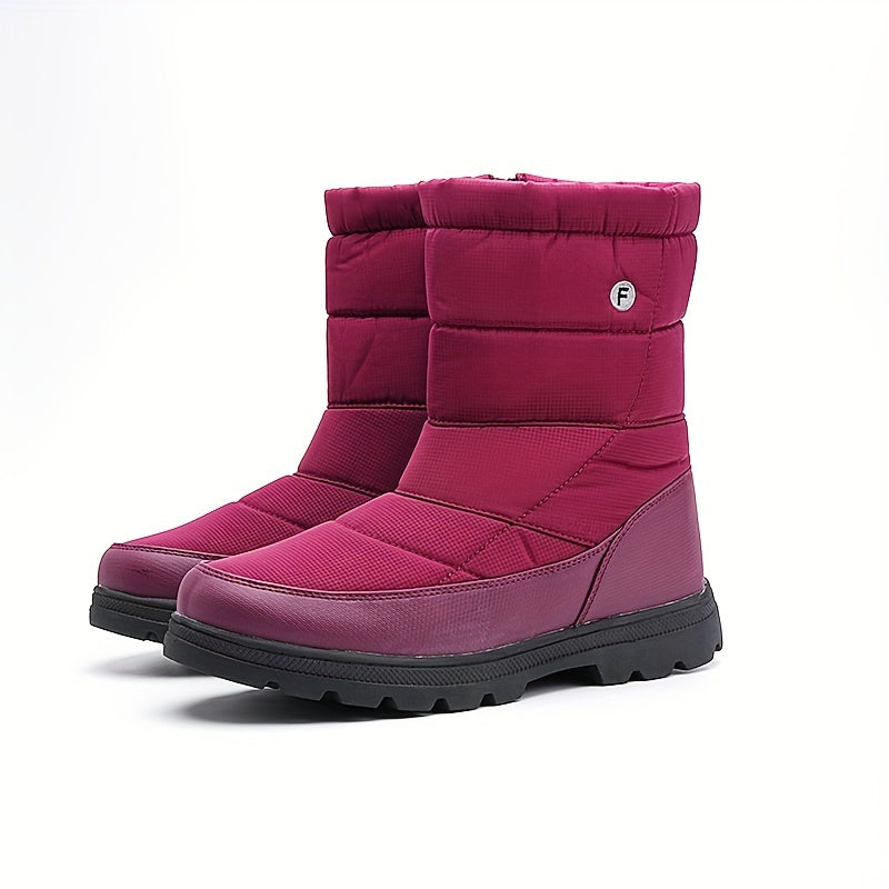 Non slip Zipper Hiking Boots Warm Snow Boots Women's Footwear
