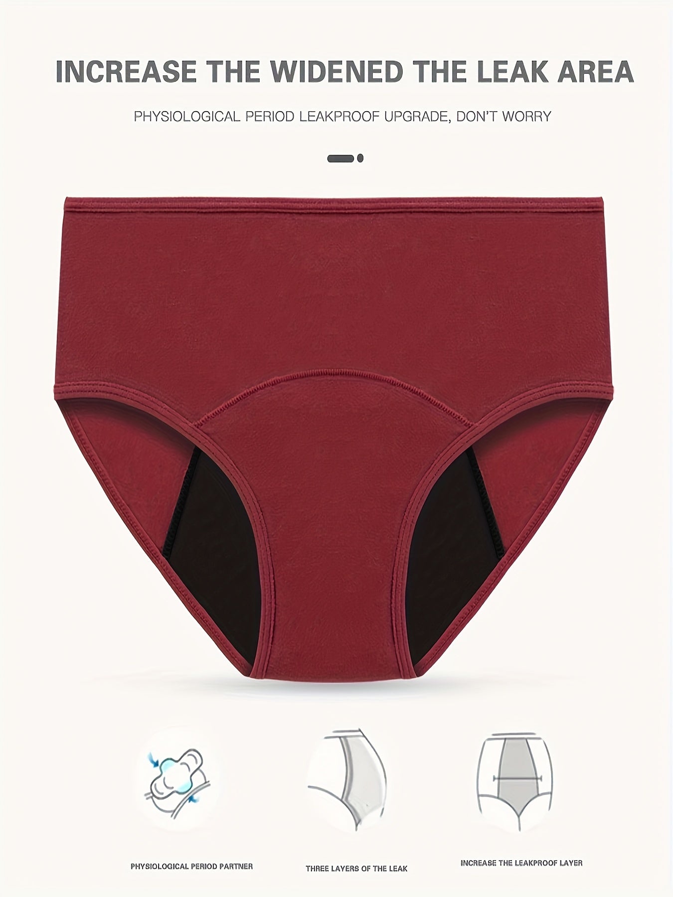 4pcs Period Panties Anti Leak Women's Lingerie