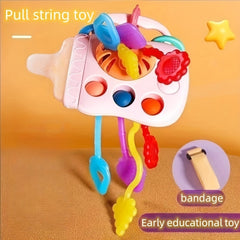 Baby Finger Pull String Toy Early Education Montessori Toy For Toddlers