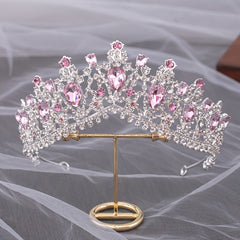Multicolor Rhinestone Wedding Crown Tiara Bridal Accessories