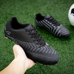 Men's Soccer Shoes Football Cleats Lightweight Lace Up Sneakers