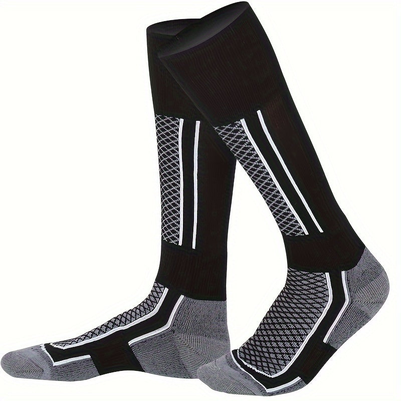 Warm Knee High Ski Socks Thick Padded Sports Socks