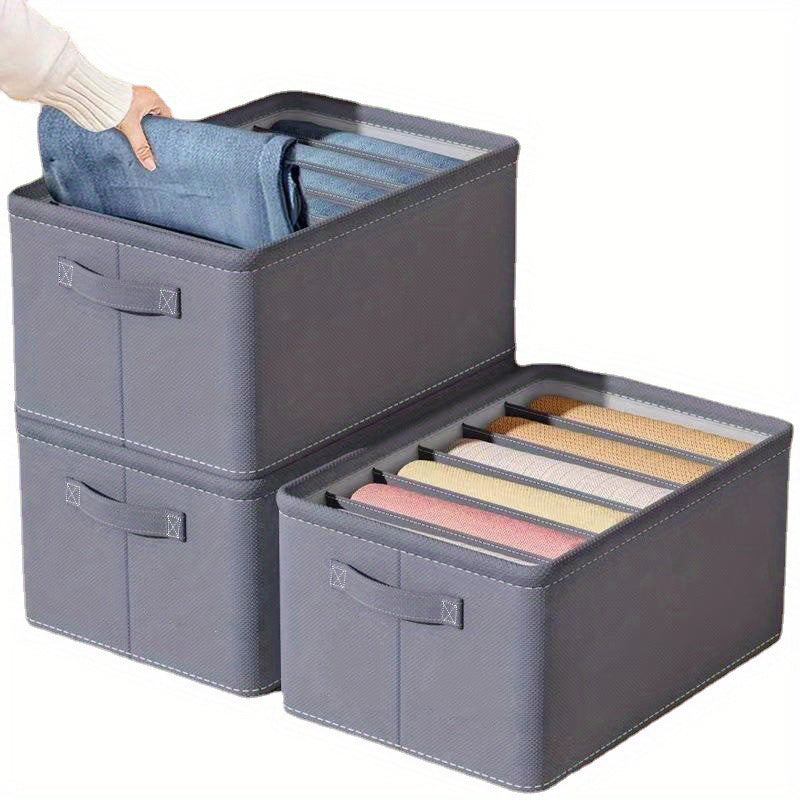 9 Compartment Clothes Storage Box Organizer with Handles