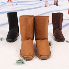 Women's Snow Boots Closed Toe Slip On Comfortable Shoes