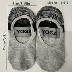 Non Slip Yoga Socks with Grip Towel Bottom for Pilates Home Workouts