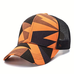 Mesh Ponytail Baseball Cap Adjustable Trucker Hat