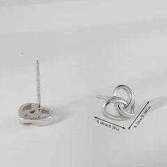 925 Silver Heart Stud Earrings, Hypoallergenic Jewelry for Teens