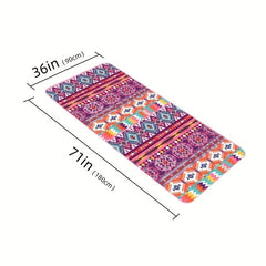 Microfiber Quick Drying Beach Towel With Carrying Bag - Bohemian Print