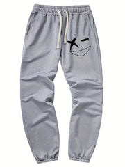 Grimace Pattern Joggers Men's Casual Loose Fit Stretch Waist Pants