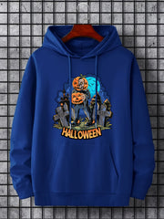 Men's Halloween Style Graphic Hoodie Active Breathable Hooded Sweatshirt