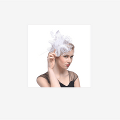 Faux Feather Bridal Head Piece Hair Accessories