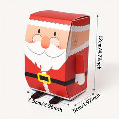 5pcs Christmas Tree Santa Snowman Candy Boxes Gift Bags Xmas Decor