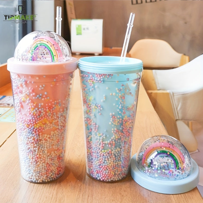 17oz Double Layer Plastic Cup for Outdoor Camping