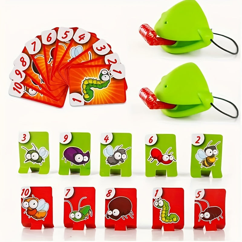 Frog Mouth Tongue Sticking Lizard Mask Board Game Toy