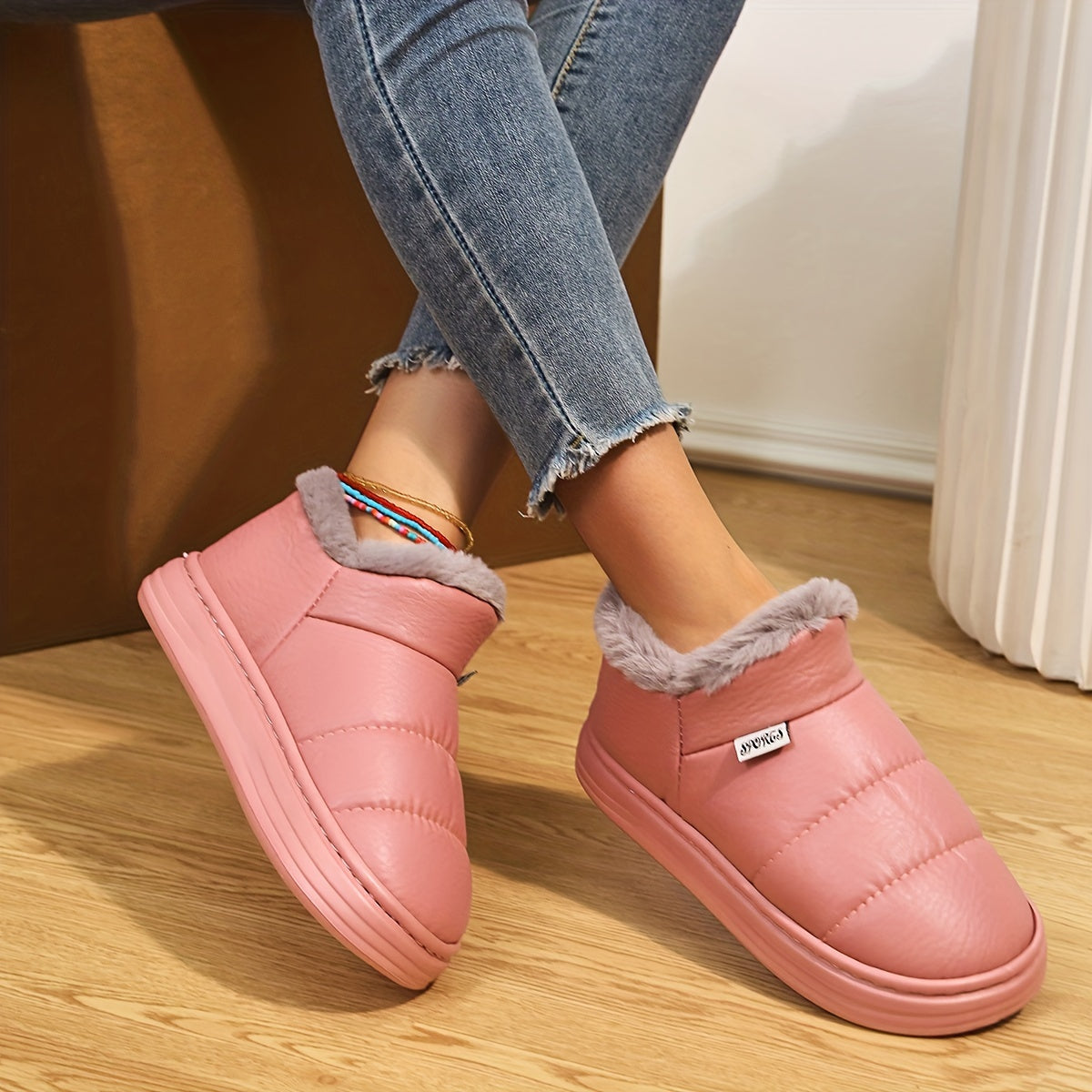 Women's Non-slip Snow Boots Winter Warm Ankle Boots