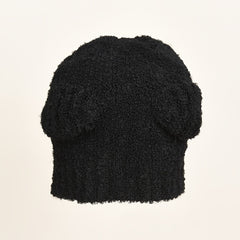 Ladies Short Fleece Hat Solid Outdoor Winter Warm Knitted Hat